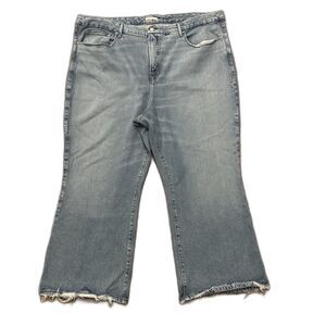 Good American Jeans Womens 26 Plus High Rise Legs Crop Mini Boot Blue Indigo